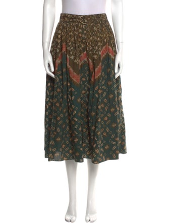Ulla Johnson Printed Midi Length Skirt
