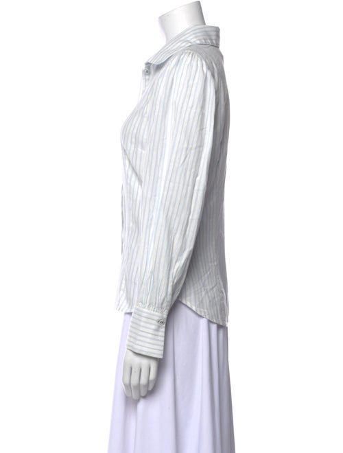 Ulla Johnson Striped Long Sleeve Button-Up Top