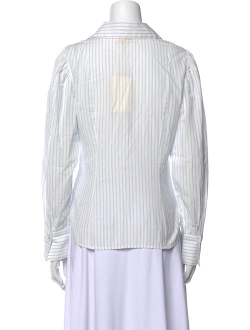 Ulla Johnson Striped Long Sleeve Button-Up Top