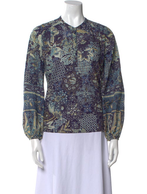 Ulla Johnson Printed Crew Neck Blouse