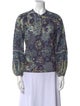 Ulla Johnson Printed Crew Neck Blouse