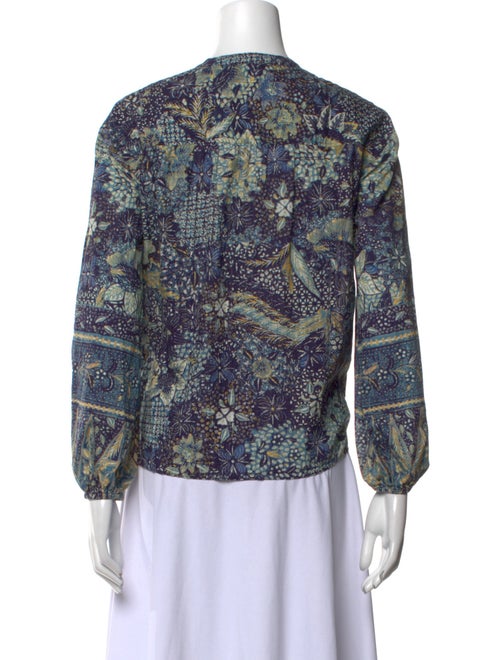 Ulla Johnson Printed Crew Neck Blouse