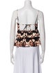 Ulla Johnson Silk Printed Crop Top