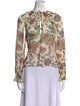Ulla Johnson Silk Floral Print Blouse