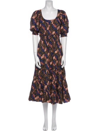 Ulla Johnson Printed Midi Length Dress