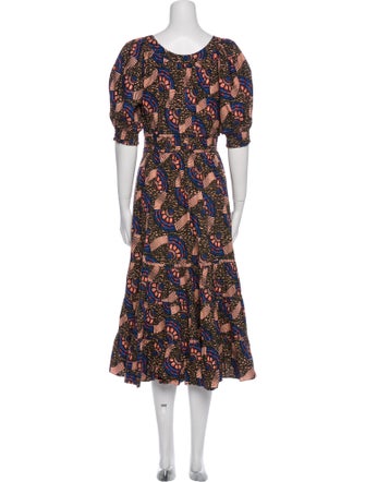Ulla Johnson Printed Midi Length Dress
