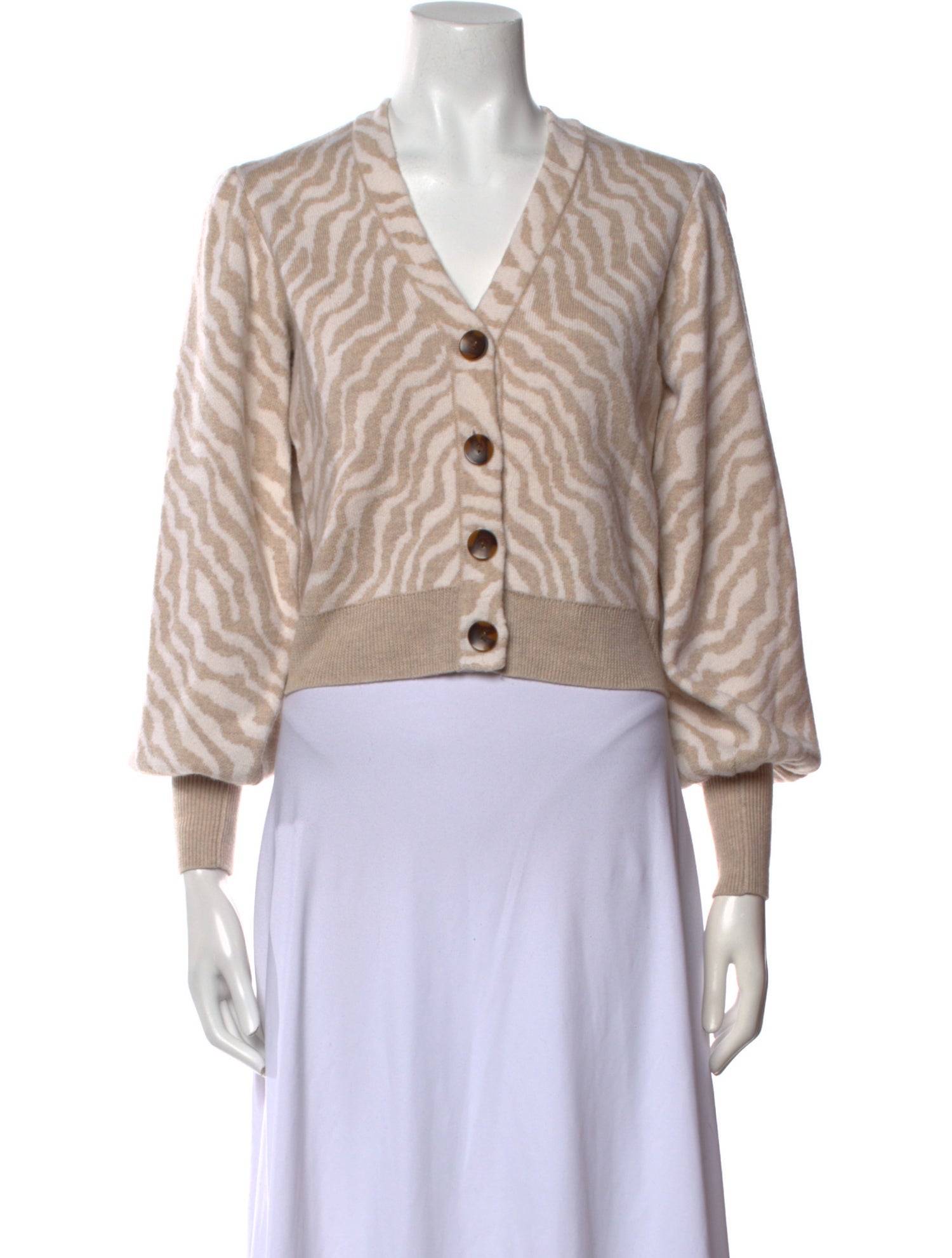 Ulla Johnson Merino Wool Animal Print Sweater