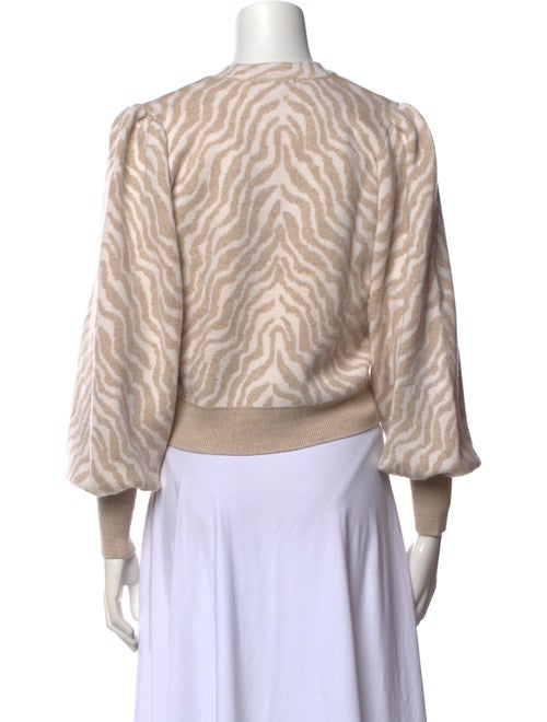 Ulla Johnson Merino Wool Animal Print Sweater