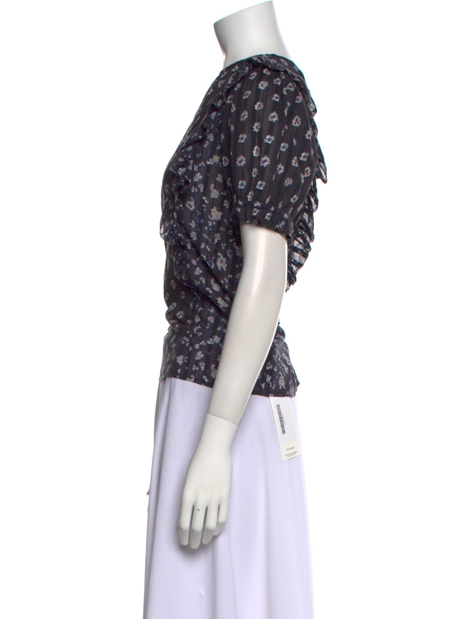 Ulla Johnson Printed Crew Neck Top