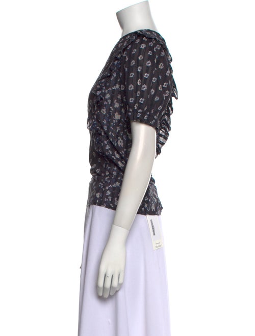 Ulla Johnson Printed Crew Neck Top