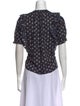 Ulla Johnson Printed Crew Neck Top