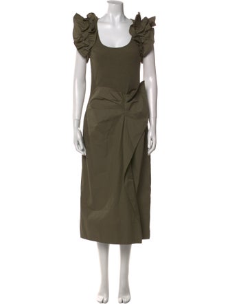 Ulla Johnson Scoop Neck Long Dress