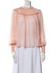Ulla Johnson Silk Mock Neck Blouse
