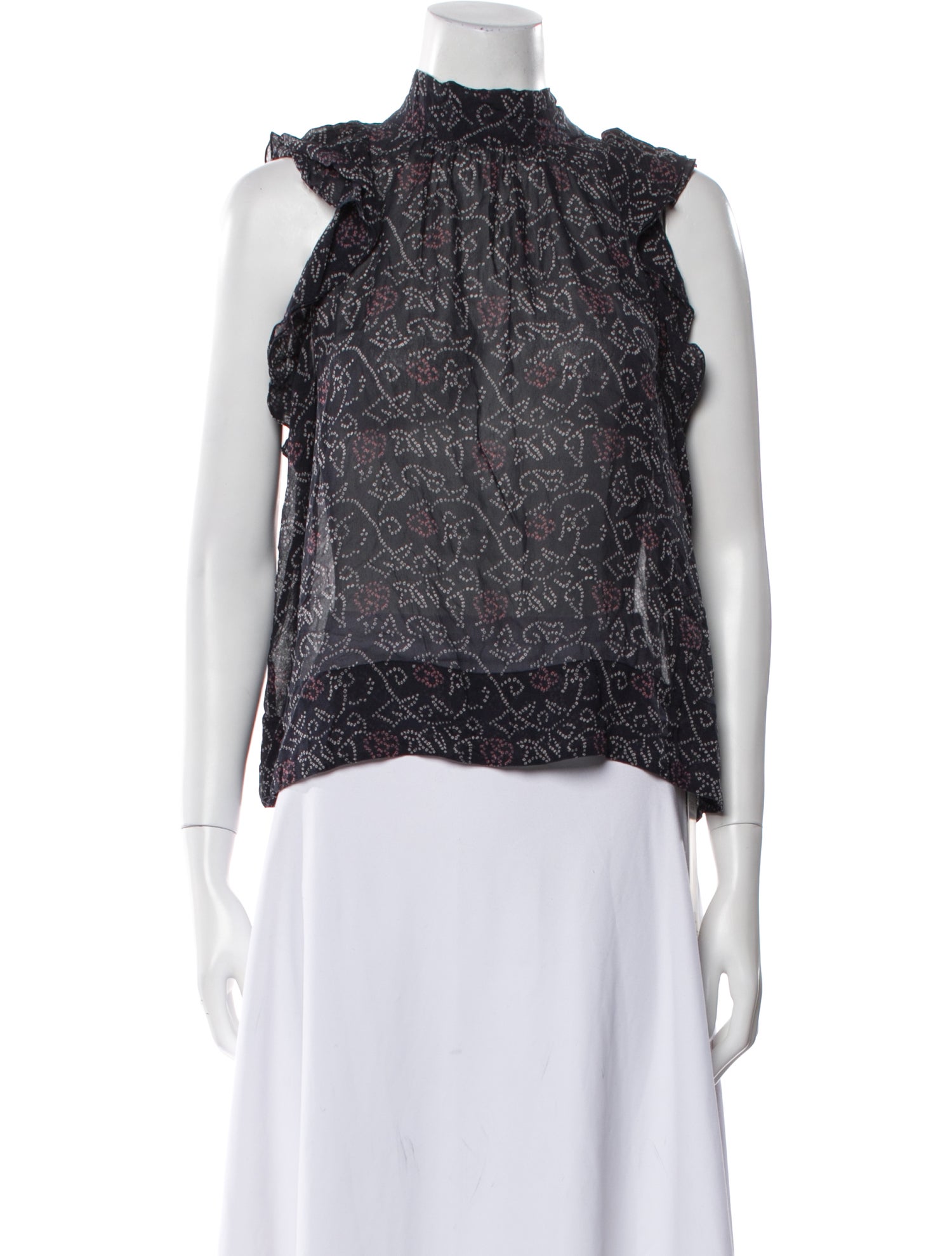 Ulla Johnson Silk Paisley Print Blouse