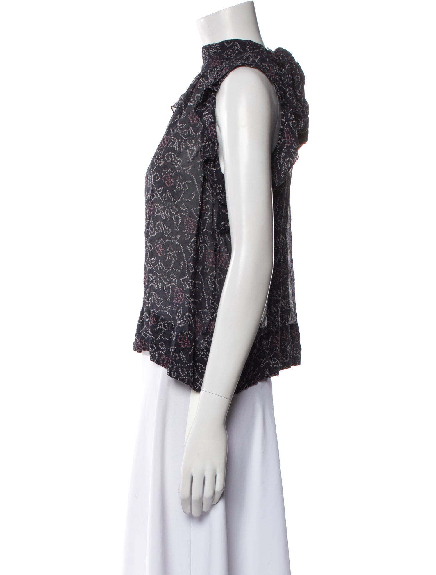 Ulla Johnson Silk Paisley Print Blouse