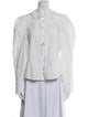 Ulla Johnson Lace Pattern Long Sleeve Button-Up Top