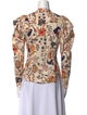 Ulla Johnson Floral Print Mock Neck Blouse