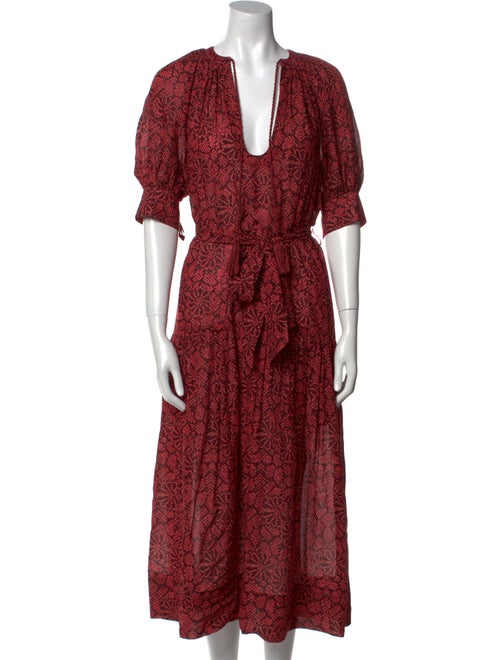 Ulla Johnson Animal Print Long Dress