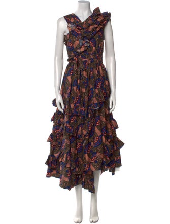 Ulla Johnson Floral Print Long Dress