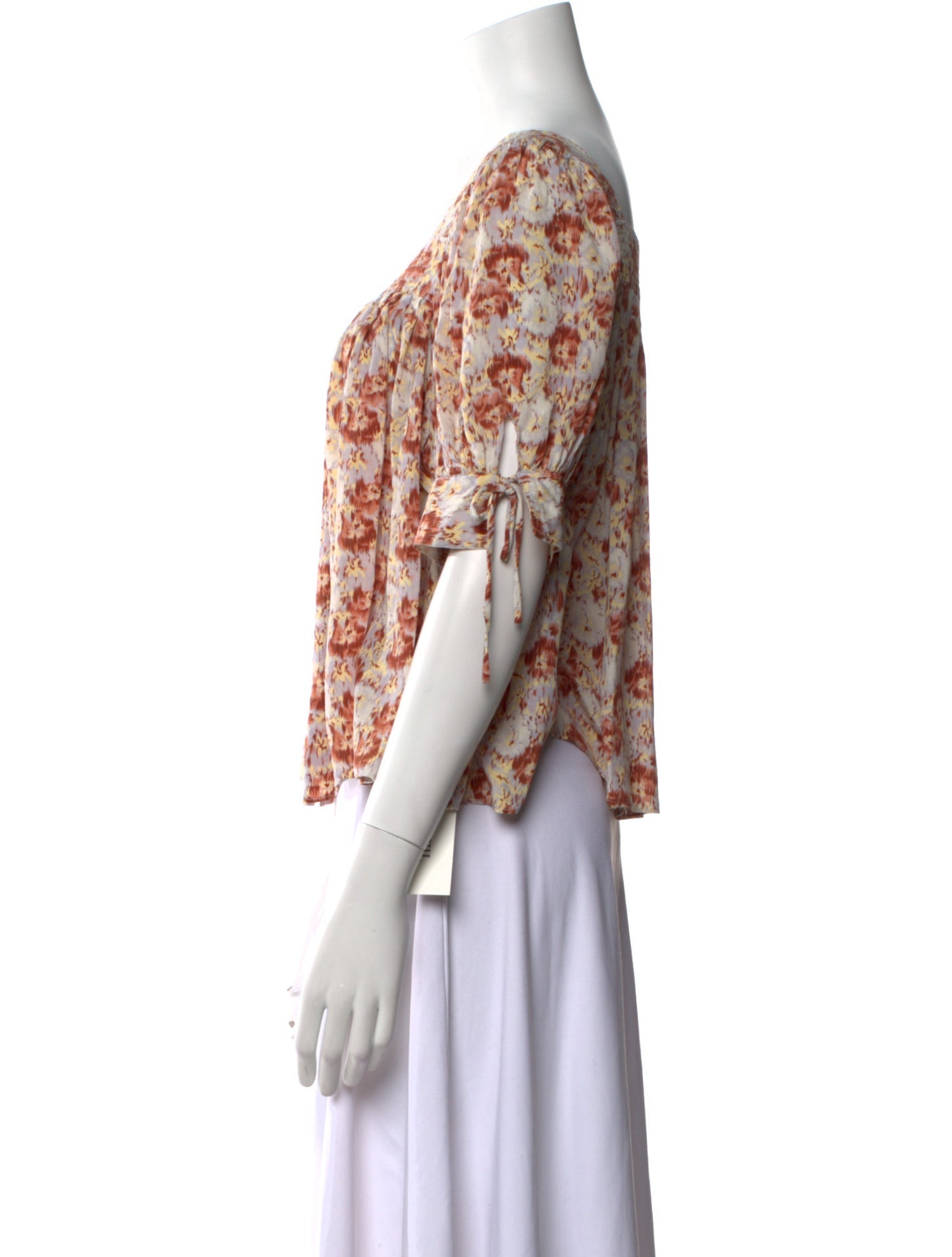 Ulla Johnson Silk Floral Print Blouse