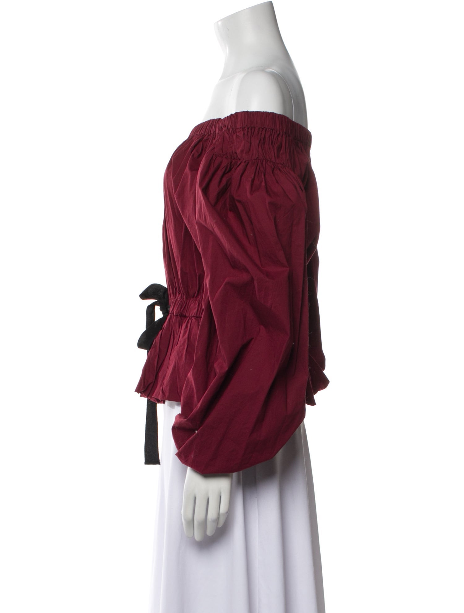 Ulla Johnson Off-The-Shoulder Three-Quarter Sleeve Top