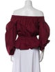 Ulla Johnson Off-The-Shoulder Three-Quarter Sleeve Top