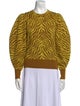Ulla Johnson Merino Wool Animal Print Sweater