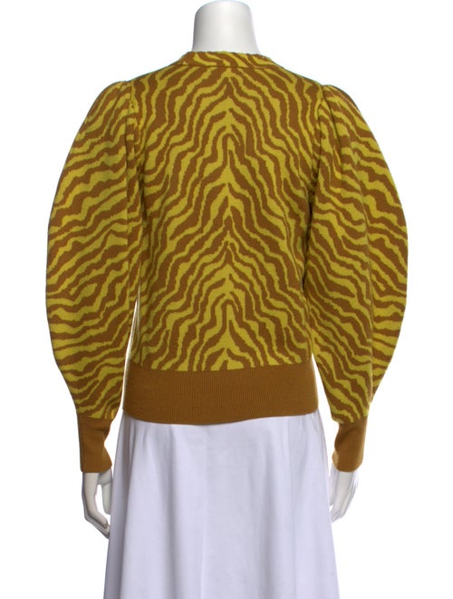 Ulla Johnson Merino Wool Animal Print Sweater
