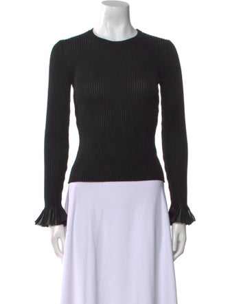 Ulla Johnson Crew Neck Long Sleeve Top