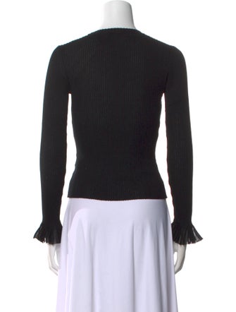 Ulla Johnson Crew Neck Long Sleeve Top