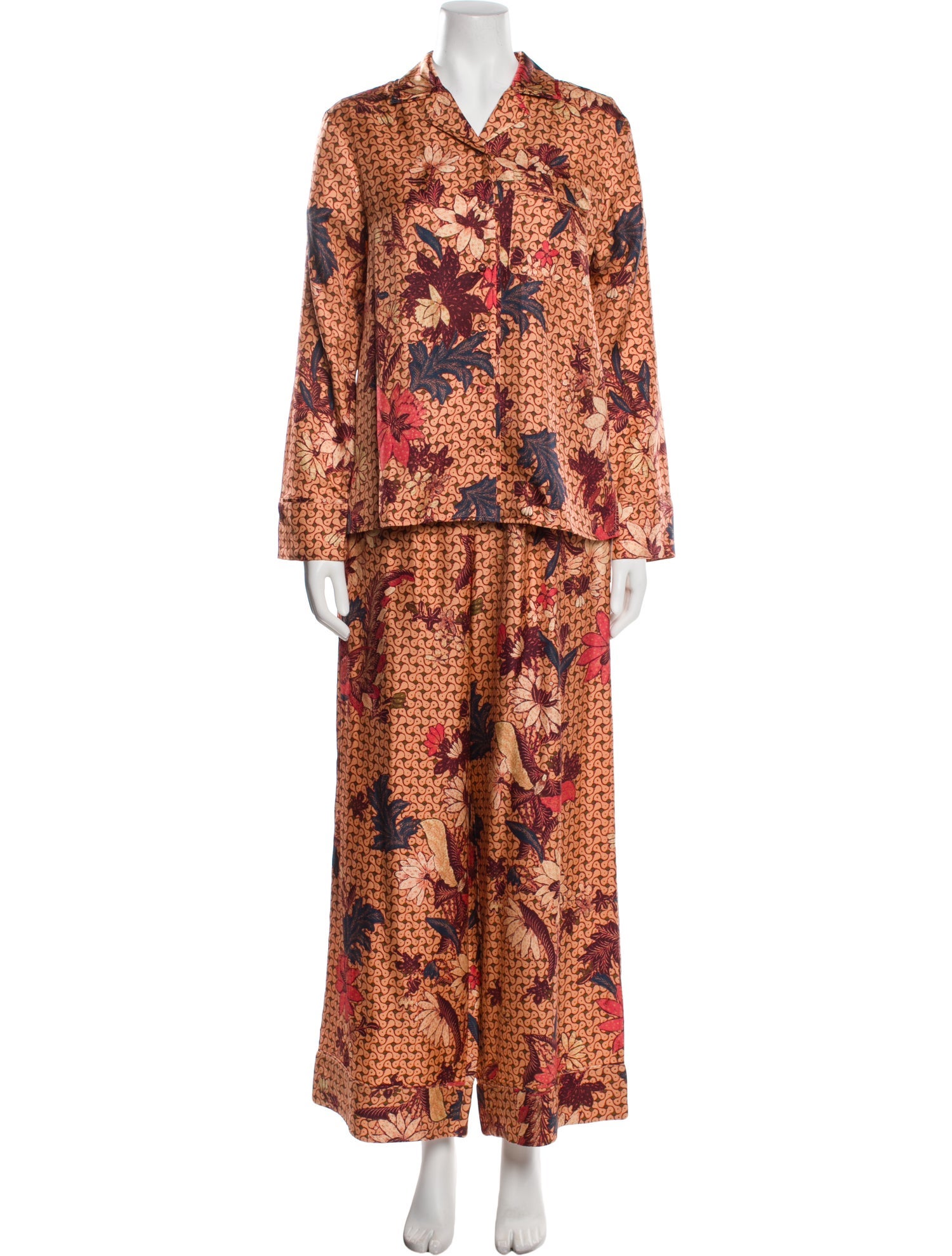 Ulla Johnson Silk Printed Pant Set