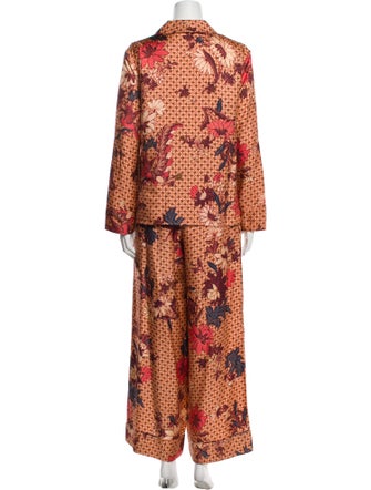 Ulla Johnson Silk Printed Pant Set