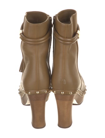 Ulla Johnson Leather Tassel Accents Lace-Up Boots