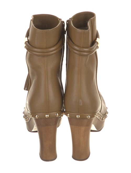Ulla Johnson Leather Tassel Accents Lace-Up Boots