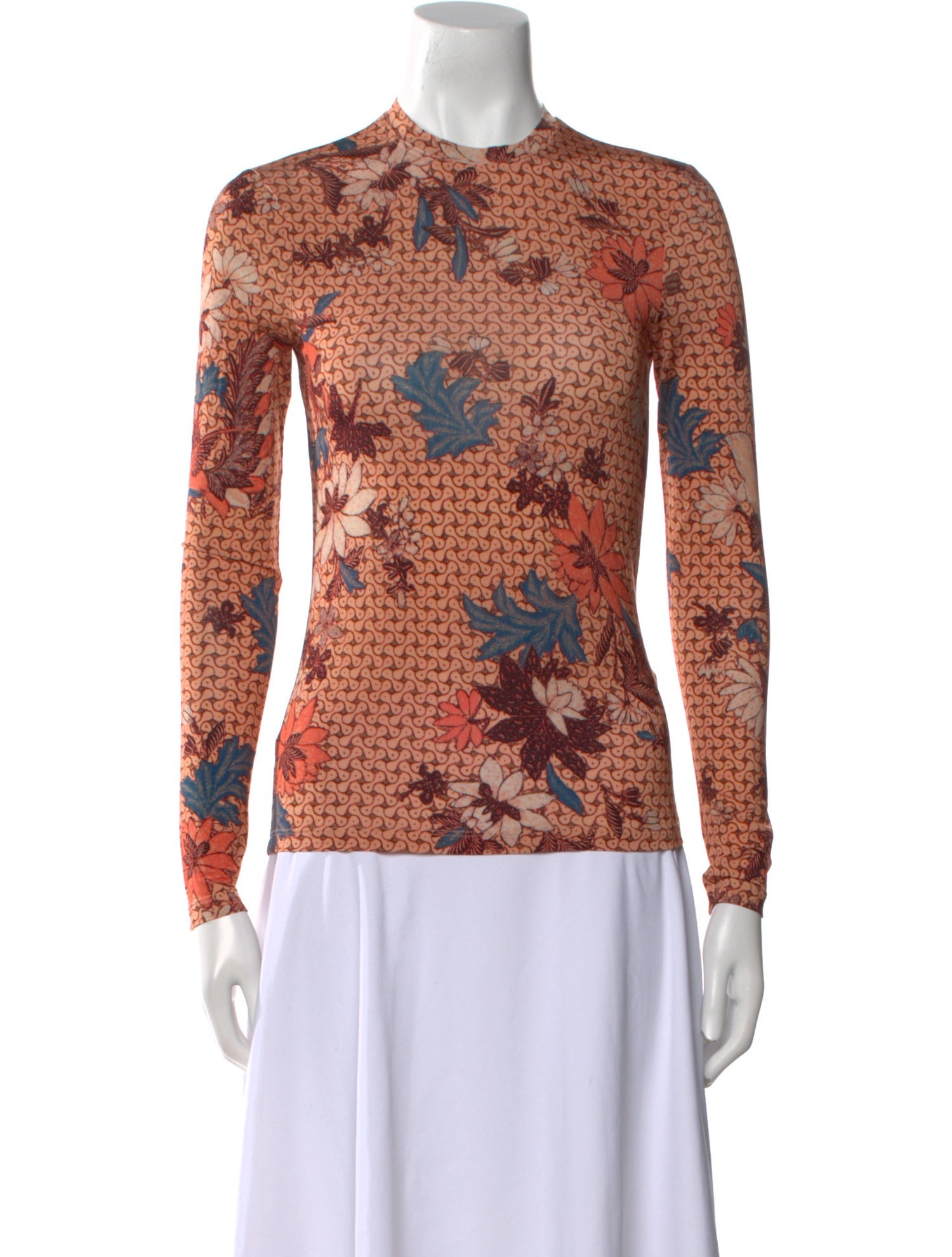 Ulla Johnson Floral Print Crew Neck Top