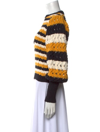 Ulla Johnson Striped Mock Neck Sweater