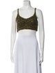 Ulla Johnson Wool Scoop Neck Crop Top