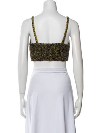 Ulla Johnson Wool Scoop Neck Crop Top