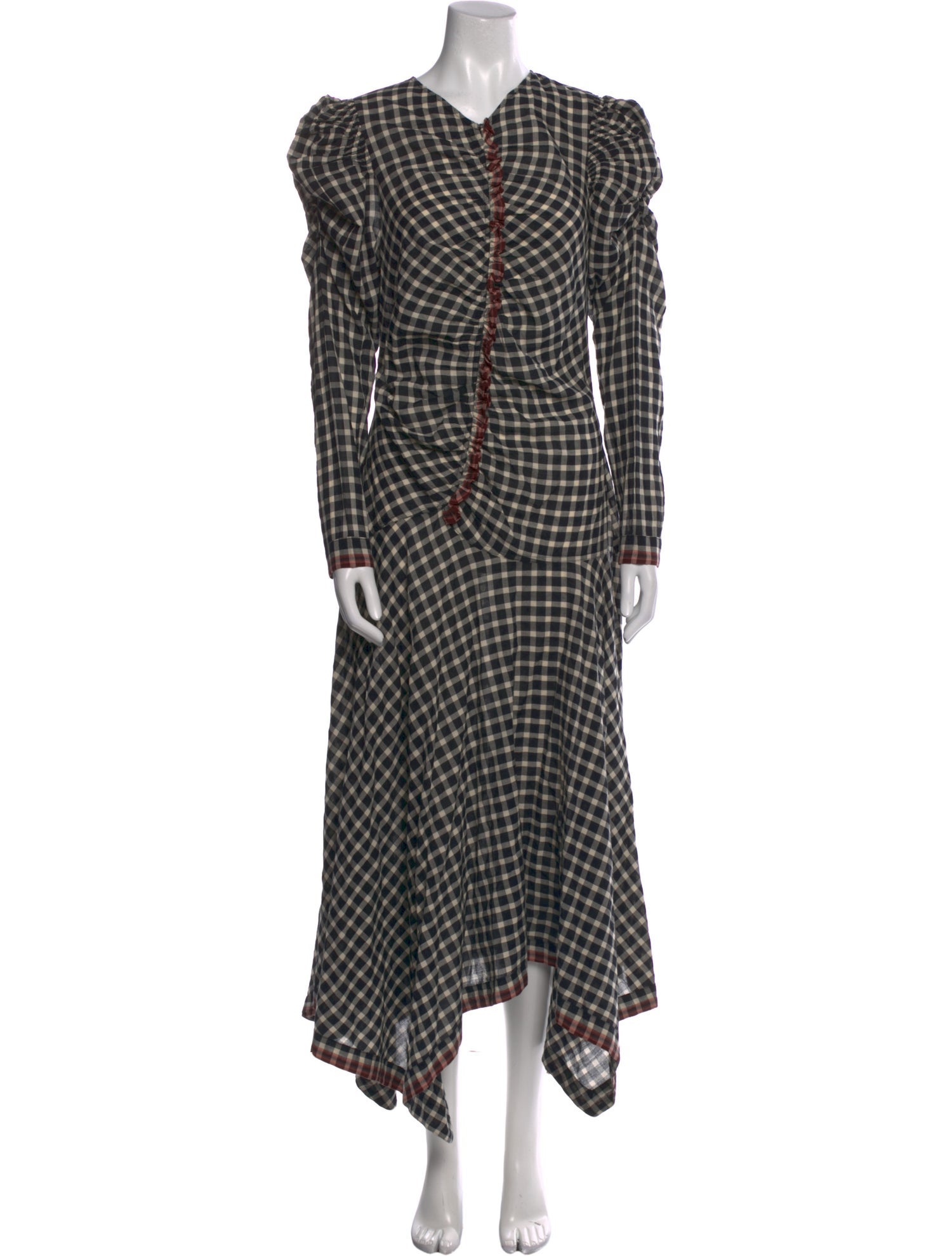 Ulla Johnson Plaid Print Long Dress w/ Tags