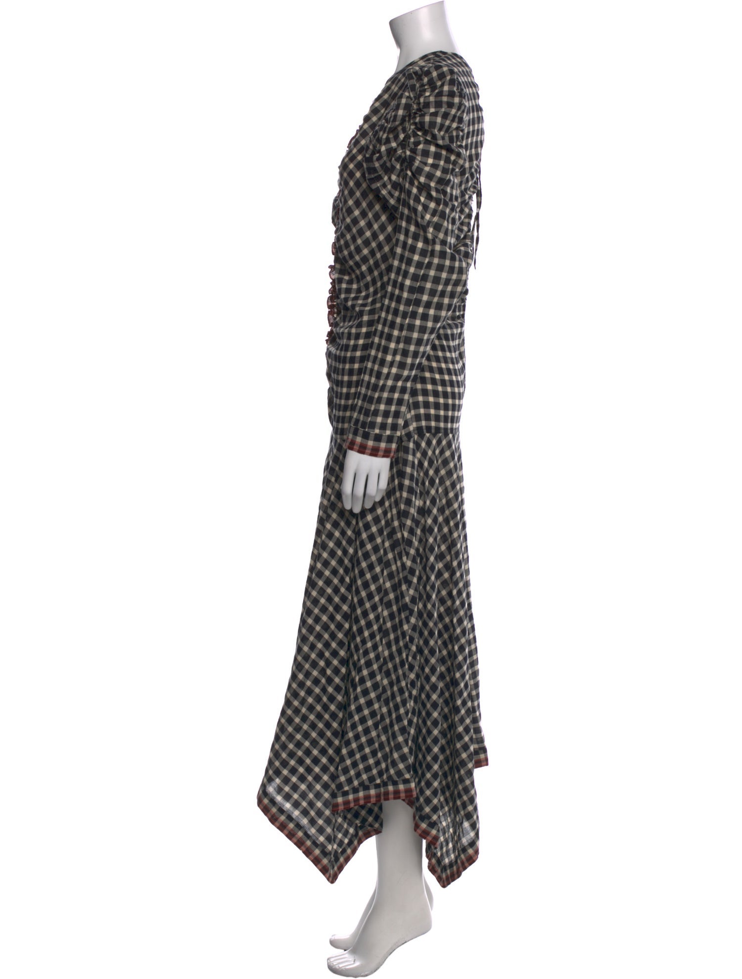 Ulla Johnson Plaid Print Long Dress w/ Tags