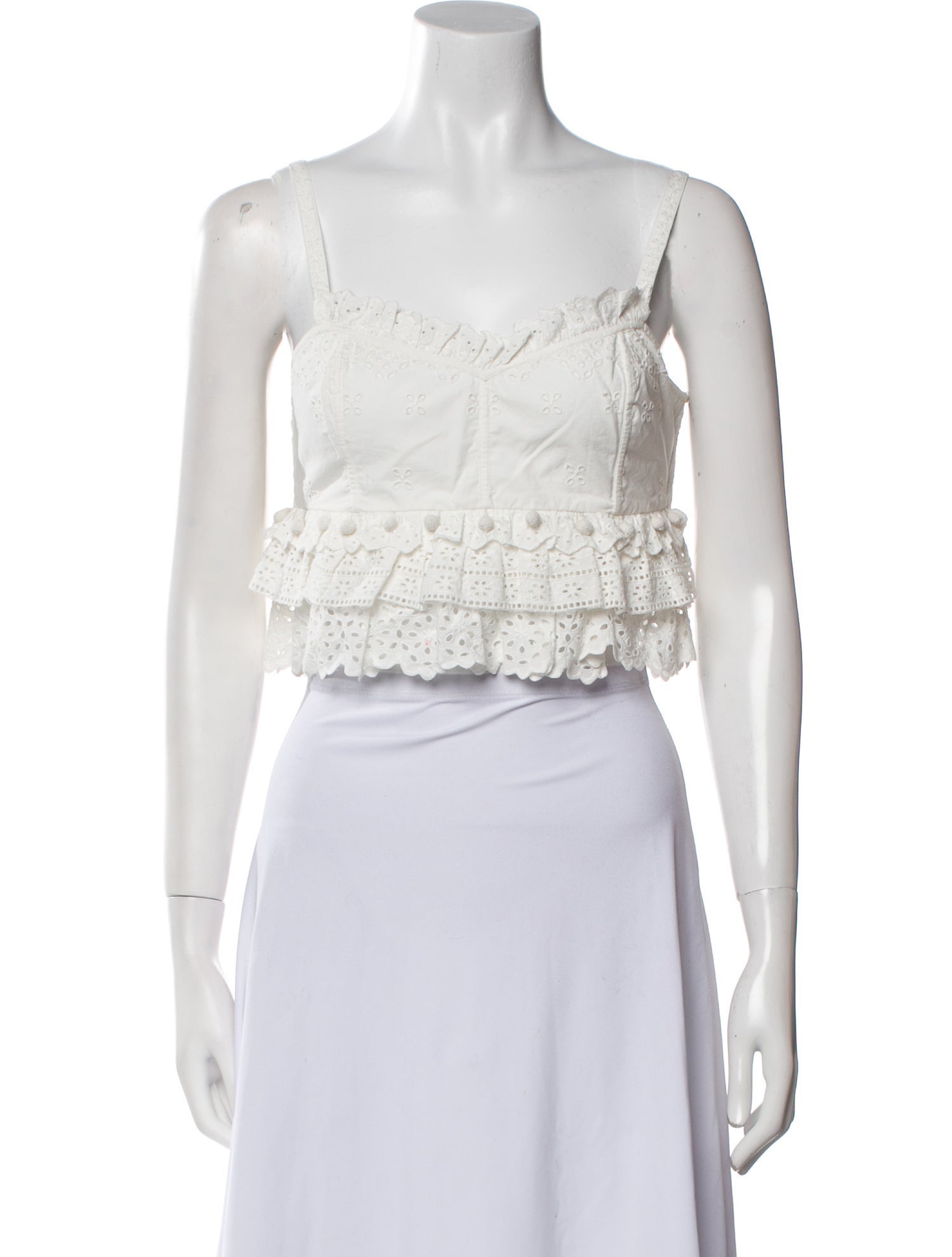 Ulla Johnson Square Neckline Sleeveless Crop Top w/ Tags