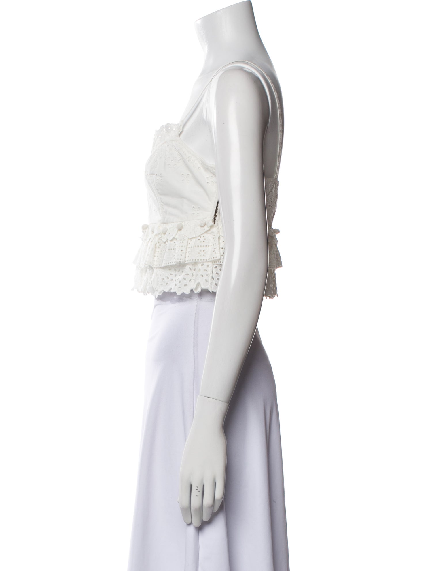 Ulla Johnson Square Neckline Sleeveless Crop Top w/ Tags