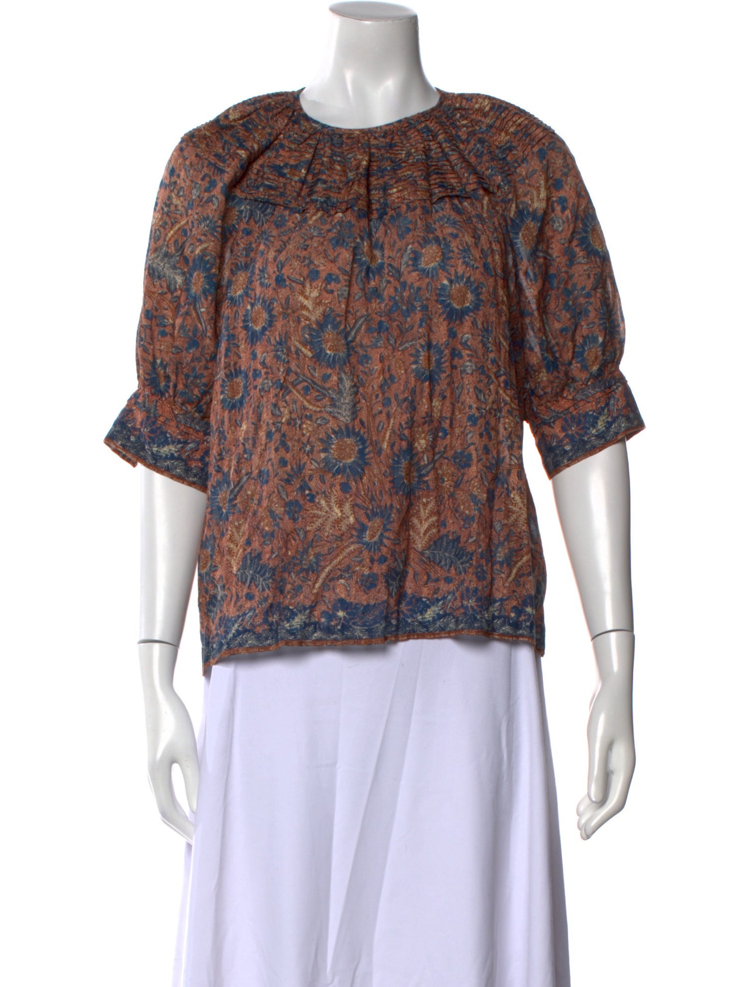 Ulla Johnson Paisley Print Crew Neck Blouse w/ Tags