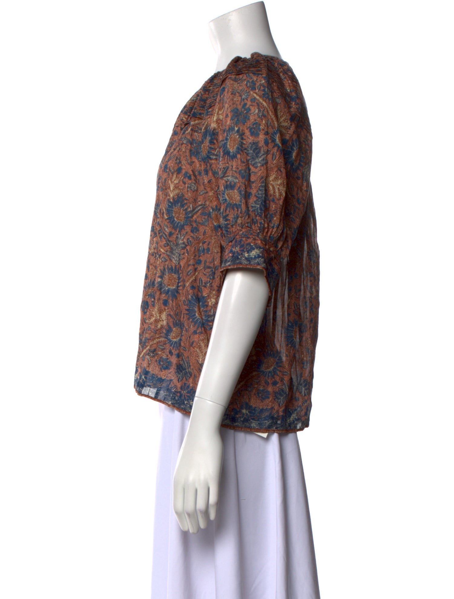 Ulla Johnson Paisley Print Crew Neck Blouse w/ Tags