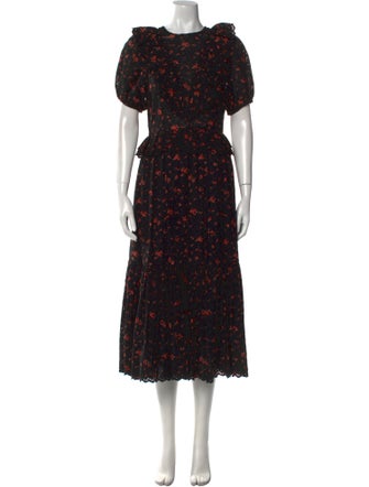 Ulla Johnson Floral Print Long Dress