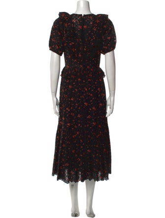 Ulla Johnson Floral Print Long Dress