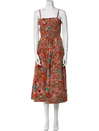 Ulla Johnson Floral Print Long Dress