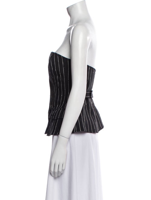 Ulla Johnson Virgin Wool Striped Crop Top