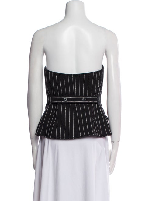 Ulla Johnson Virgin Wool Striped Crop Top