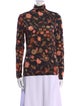 Ulla Johnson Floral Print Turtleneck Blouse